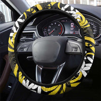 Cook Islands Aitutaki Steering Wheel Cover Tiare Maori Polynesian Waves Tattoo LT14 - Polynesian Pride