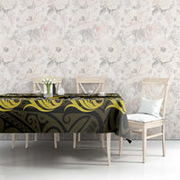 Personalised Cook Islands Aitutaki Tablecloth Tiare Maori Polynesian Waves Tattoo LT14 - Polynesian Pride