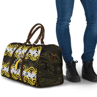 Personalised Cook Islands Aitutaki Travel Bag Tiare Maori Polynesian Waves Tattoo LT14 - Polynesian Pride