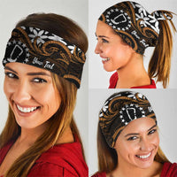 Personalised Cook Islands Rakahanga Neck Gaiter Tiare Maori Polynesian Waves Tattoo LT14 - Polynesian Pride