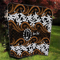 Personalised Cook Islands Rakahanga Quilt Tiare Maori Polynesian Waves Tattoo LT14 - Polynesian Pride