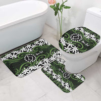 Personalised Cook Islands Palmerston Bathroom Set Tiare Maori Polynesian Waves Tattoo LT14 - Polynesian Pride