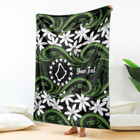 Personalised Cook Islands Palmerston Blanket Tiare Maori Polynesian Waves Tattoo LT14 - Polynesian Pride