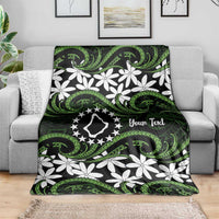Personalised Cook Islands Palmerston Blanket Tiare Maori Polynesian Waves Tattoo LT14 - Polynesian Pride