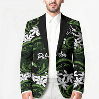 Personalised Cook Islands Palmerston Blazer Tiare Maori Polynesian Waves Tattoo LT14 - Polynesian Pride