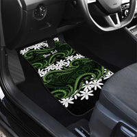 Personalised Cook Islands Palmerston Car Mats Tiare Maori Polynesian Waves Tattoo LT14 - Polynesian Pride