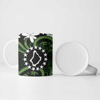 Personalised Cook Islands Palmerston Ceramic Mug Tiare Maori Polynesian Waves Tattoo LT14 - Polynesian Pride