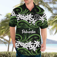 Personalised Cook Islands Palmerston Hawaiian Shirt Tiare Maori Polynesian Waves Tattoo LT14 - Polynesian Pride