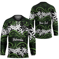 Personalised Cook Islands Palmerston Hockey Jersey Tiare Maori Polynesian Waves Tattoo LT14 - Polynesian Pride
