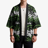 Personalised Cook Islands Palmerston Kimono Tiare Maori Polynesian Waves Tattoo