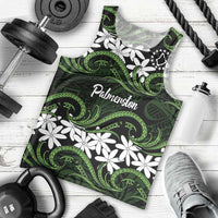 Personalised Cook Islands Palmerston Men Tank Top Tiare Maori Polynesian Waves Tattoo LT14 - Polynesian Pride