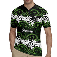 Personalised Cook Islands Palmerston Rugby Jersey Tiare Maori Polynesian Waves Tattoo LT14 - Polynesian Pride