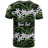 Personalised Cook Islands Palmerston T Shirt Tiare Maori Polynesian Waves Tattoo LT14 - Polynesian Pride