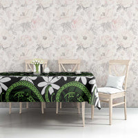 Personalised Cook Islands Palmerston Tablecloth Tiare Maori Polynesian Waves Tattoo LT14 - Polynesian Pride