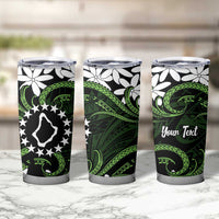 Personalised Cook Islands Palmerston Tumbler Cup Tiare Maori Polynesian Waves Tattoo LT14 - Polynesian Pride