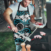 Personalised Cook Islands Penrhyn Atoll Apron Tiare Maori Polynesian Waves Tattoo LT14 - Polynesian Pride