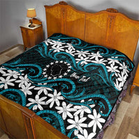 Personalised Cook Islands Penrhyn Atoll Quilt Tiare Maori Polynesian Waves Tattoo LT14 - Polynesian Pride