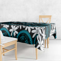 Personalised Cook Islands Penrhyn Atoll Tablecloth Tiare Maori Polynesian Waves Tattoo LT14 - Polynesian Pride