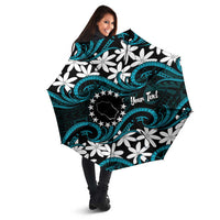 Personalised Cook Islands Penrhyn Atoll Umbrella Tiare Maori Polynesian Waves Tattoo LT14 - Polynesian Pride