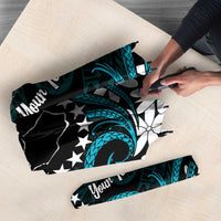 Personalised Cook Islands Penrhyn Atoll Umbrella Tiare Maori Polynesian Waves Tattoo LT14 - Polynesian Pride
