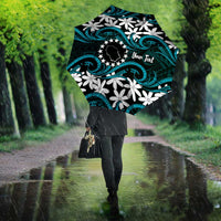 Personalised Cook Islands Penrhyn Atoll Umbrella Tiare Maori Polynesian Waves Tattoo LT14 - Polynesian Pride