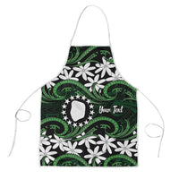 Personalised Cook Islands Mitiaro Apron Tiare Maori Polynesian Waves Tattoo LT14 Green - Polynesian Pride