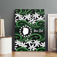 Personalised Cook Islands Mitiaro Canvas Wall Art Tiare Maori Polynesian Waves Tattoo LT14 - Polynesian Pride