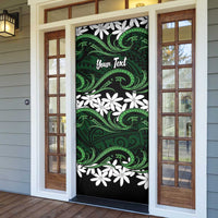 Personalised Cook Islands Mitiaro Door Cover Tiare Maori Polynesian Waves Tattoo LT14 - Polynesian Pride