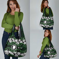 Personalised Cook Islands Mitiaro Grocery Bag Tiare Maori Polynesian Waves Tattoo LT14 - Polynesian Pride