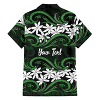 Personalised Cook Islands Mitiaro Hawaiian Shirt Tiare Maori Polynesian Waves Tattoo LT14 - Polynesian Pride