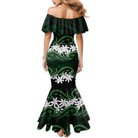 Personalised Cook Islands Mitiaro Mermaid Dress Tiare Maori Polynesian Waves Tattoo LT14 - Polynesian Pride
