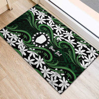 Personalised Cook Islands Mitiaro Rubber Doormat Tiare Maori Polynesian Waves Tattoo LT14 - Polynesian Pride