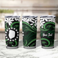 Personalised Cook Islands Mitiaro Tumbler Cup Tiare Maori Polynesian Waves Tattoo LT14 - Polynesian Pride