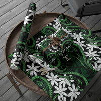 Personalised Cook Islands Mitiaro Wrapping Paper Tiare Maori Polynesian Waves Tattoo LT14 - Polynesian Pride