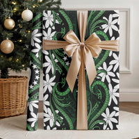 Personalised Cook Islands Mitiaro Wrapping Paper Tiare Maori Polynesian Waves Tattoo LT14 - Polynesian Pride