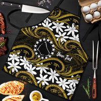 Personalised Cook Islands Manihiki Apron Tiare Maori Polynesian Waves Tattoo LT14 Gold - Polynesian Pride