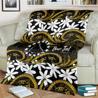 Personalised Cook Islands Manihiki Blanket Tiare Maori Polynesian Waves Tattoo LT14 - Polynesian Pride