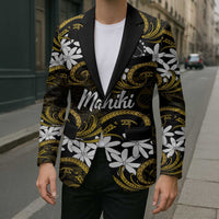Personalised Cook Islands Manihiki Blazer Tiare Maori Polynesian Waves Tattoo LT14 - Polynesian Pride