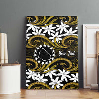 Personalised Cook Islands Manihiki Canvas Wall Art Tiare Maori Polynesian Waves Tattoo LT14 - Polynesian Pride