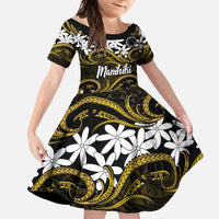 Personalised Cook Islands Manihiki Family Matching Tank Maxi Dress and Hawaiian Shirt Tiare Maori Polynesian Waves Tattoo