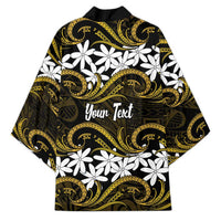 Personalised Cook Islands Manihiki Kimono Tiare Maori Polynesian Waves Tattoo