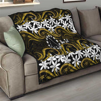 Personalised Cook Islands Manihiki Quilt Tiare Maori Polynesian Waves Tattoo LT14 - Polynesian Pride