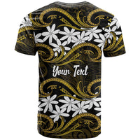 Personalised Cook Islands Manihiki T Shirt Tiare Maori Polynesian Waves Tattoo LT14 - Polynesian Pride