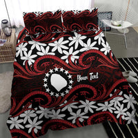 Personalised Cook Islands Atiu Enuamanu Bedding Set Tiare Maori Polynesian Waves Tattoo LT14 - Polynesian Pride