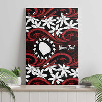 Personalised Cook Islands Atiu Enuamanu Canvas Wall Art Tiare Maori Polynesian Waves Tattoo LT14 - Polynesian Pride