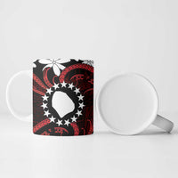 Personalised Cook Islands Atiu Enuamanu Ceramic Mug Tiare Maori Polynesian Waves Tattoo LT14 - Polynesian Pride