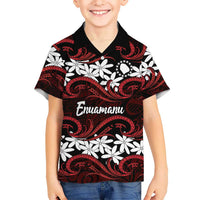 Personalised Cook Islands Atiu Enuamanu Family Matching Tank Maxi Dress and Hawaiian Shirt Tiare Maori Polynesian Waves Tattoo