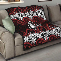Personalised Cook Islands Atiu Enuamanu Quilt Tiare Maori Polynesian Waves Tattoo LT14 - Polynesian Pride