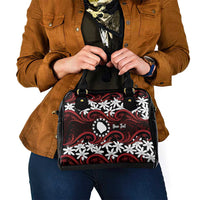 Personalised Cook Islands Atiu Enuamanu Shoulder Handbag Tiare Maori Polynesian Waves Tattoo LT14 - Polynesian Pride