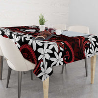 Personalised Cook Islands Atiu Enuamanu Tablecloth Tiare Maori Polynesian Waves Tattoo LT14 - Polynesian Pride